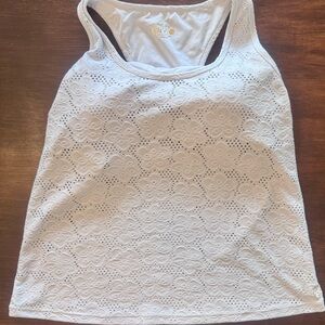 Lilly Pulitzer White Eyelet Tank Top